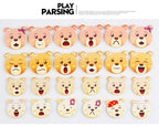 QWZ Little Bear Change Clothes Children's Early Education Wooden Jigsaw Puzzle Dressing Game Baby Puzzle Toys For Children Gift