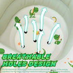 New Inflatable Baby Seat with Full Enclosure Comfortable PVC Sit Me Up Baby Chair Built in Air Pump Blow Up Sitting Sofa