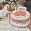 New Inflatable Baby Seat with Full Enclosure Comfortable PVC Sit Me Up Baby Chair Built in Air Pump Blow Up Sitting Sofa
