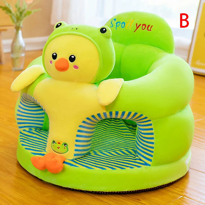 Baby Sitting Chair  High Quality Cover Cute Animal Shaped Plush Sofa Case Infants Learning Support Seat Cushion