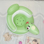 New Inflatable Baby Seat with Full Enclosure Comfortable PVC Sit Me Up Baby Chair Built in Air Pump Blow Up Sitting Sofa