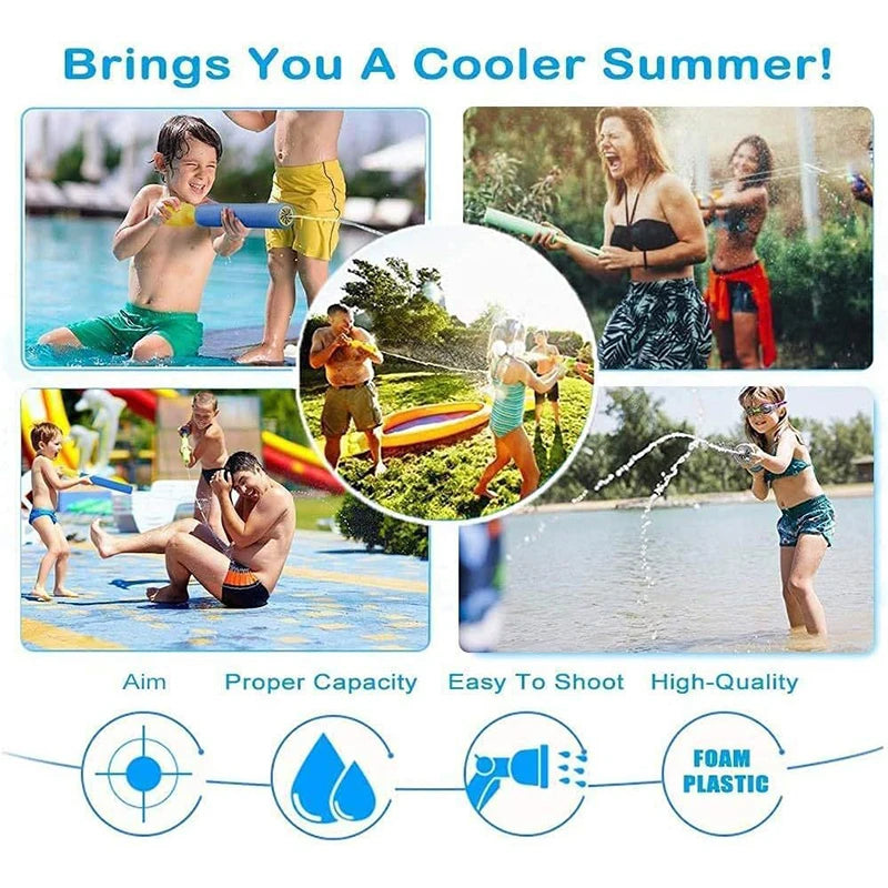 10 Packs Water Gun for Kids Summer Foam Watergun Toys Water Squirter Soaker Blaster Outdoor Swimming Pool Beach Games Toys