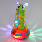 Children's LED Electric Caterpillar Saxophone Toys Wriggle Dancing Saxophone Caterpillar Light Music Early Education Toys Gift
