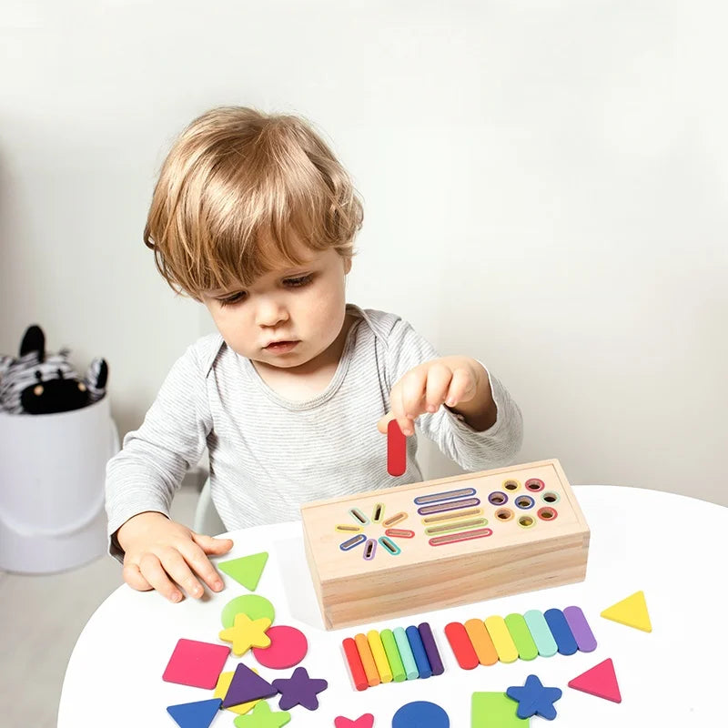 3D Shapes Geometric Solids Wooden Color Toy Sorting Toy Developmental Training Montessori Educational Game for Preschool Element
