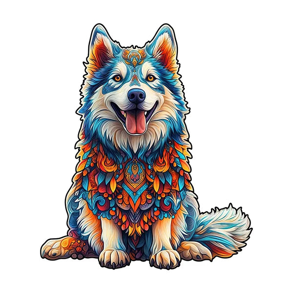 Jigsaw Puzzle Mysterious Animal Puzzles Dog Puzzles Gift for Adult Kids Educational Fabulous Gift Interactive Games Wooden Toys