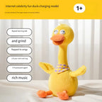 New Dancing Talking Ducks Toy for Baby Toddler, Boys Girls Gifts Singing Mimicking Cactus Toys Recording Repeating What You Say