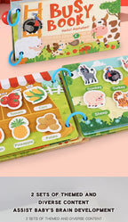 Montessori Baby Busy book My First Quiet Book Paste Early Learning Education Toy Children Toy Matching Game for Babies