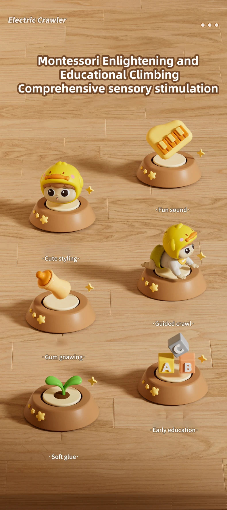 Musical Crawling Baby Toy | Interactive Tummy Time & Crawling Training Doll