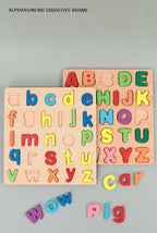 Kids Alphabetic Arithmetic Number Geometric Shapes Wooden Puzzle Montessori Preschool Learning Educational Game Toy for Children