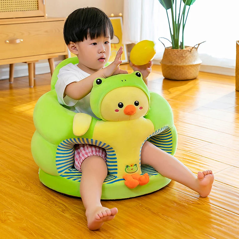 Baby Sitting Chair  High Quality Cover Cute Animal Shaped Plush Sofa Case Infants Learning Support Seat Cushion