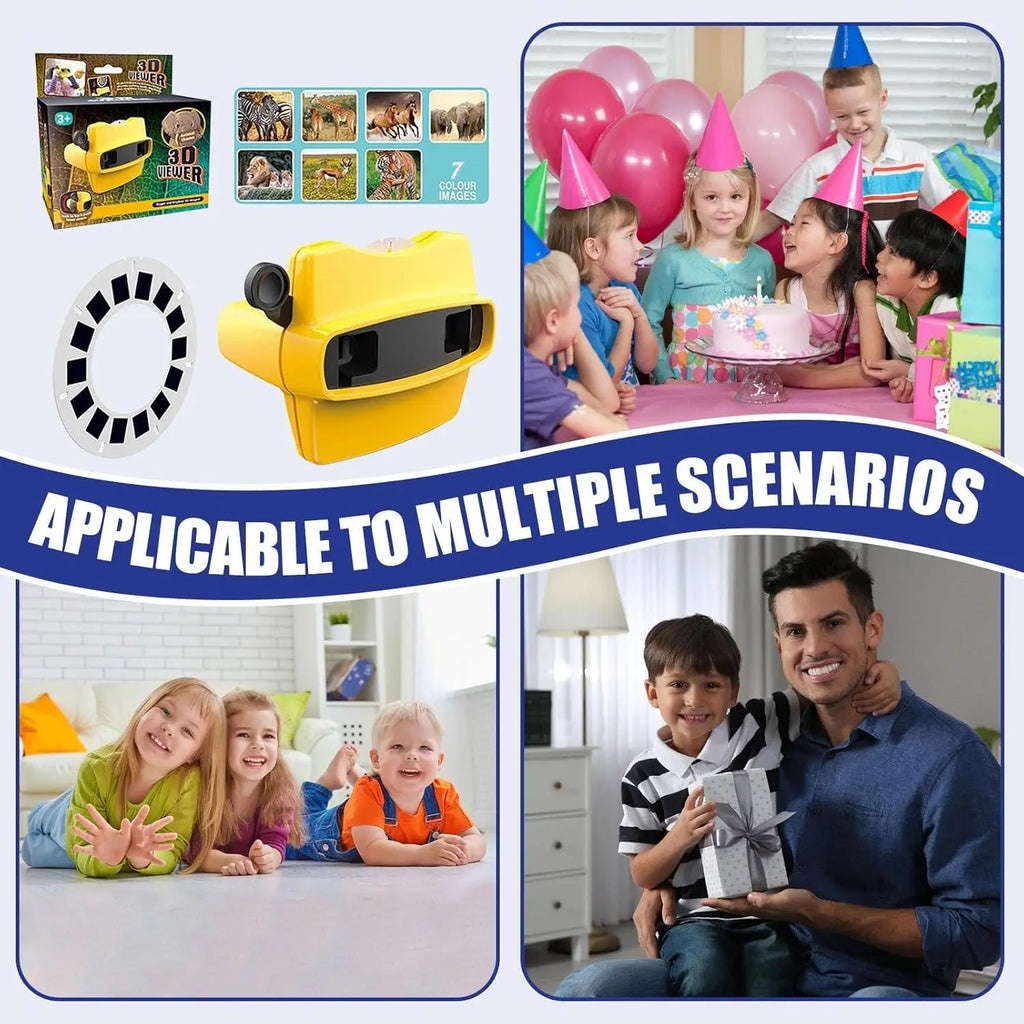 STEM Viewer Slide Toy for Kids, 3D Educational Viewer with ABS Construction, Perfect for Home Preschool & Kindergarten Learning
