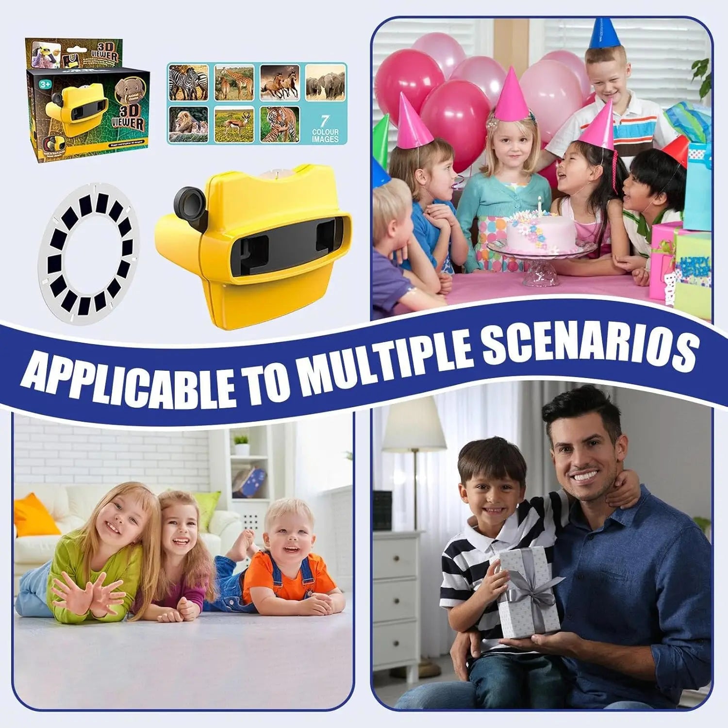 STEM Viewer Slide Toy for Kids, 3D Educational Viewer with ABS Construction, Perfect for Home Preschool & Kindergarten Learning