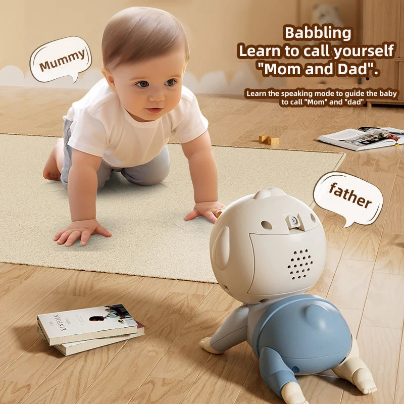 Musical Crawling Baby Toy | Interactive Tummy Time & Crawling Training Doll