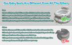New Inflatable Baby Seat with Full Enclosure Comfortable PVC Sit Me Up Baby Chair Built in Air Pump Blow Up Sitting Sofa