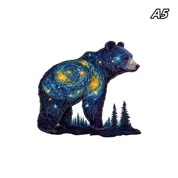 Jigsaw Puzzle Mysterious Animal Puzzles Dog Puzzles Gift for Adult Kids Educational Fabulous Gift Interactive Games Wooden Toys