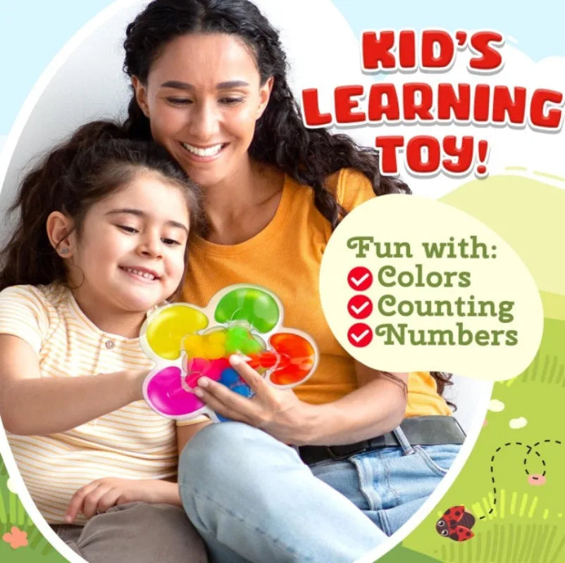 Montessori 5-Color Sorting Sensory Toy for Kids Educational Learning Game with Colorful Balls for Fine Motor Skills Development