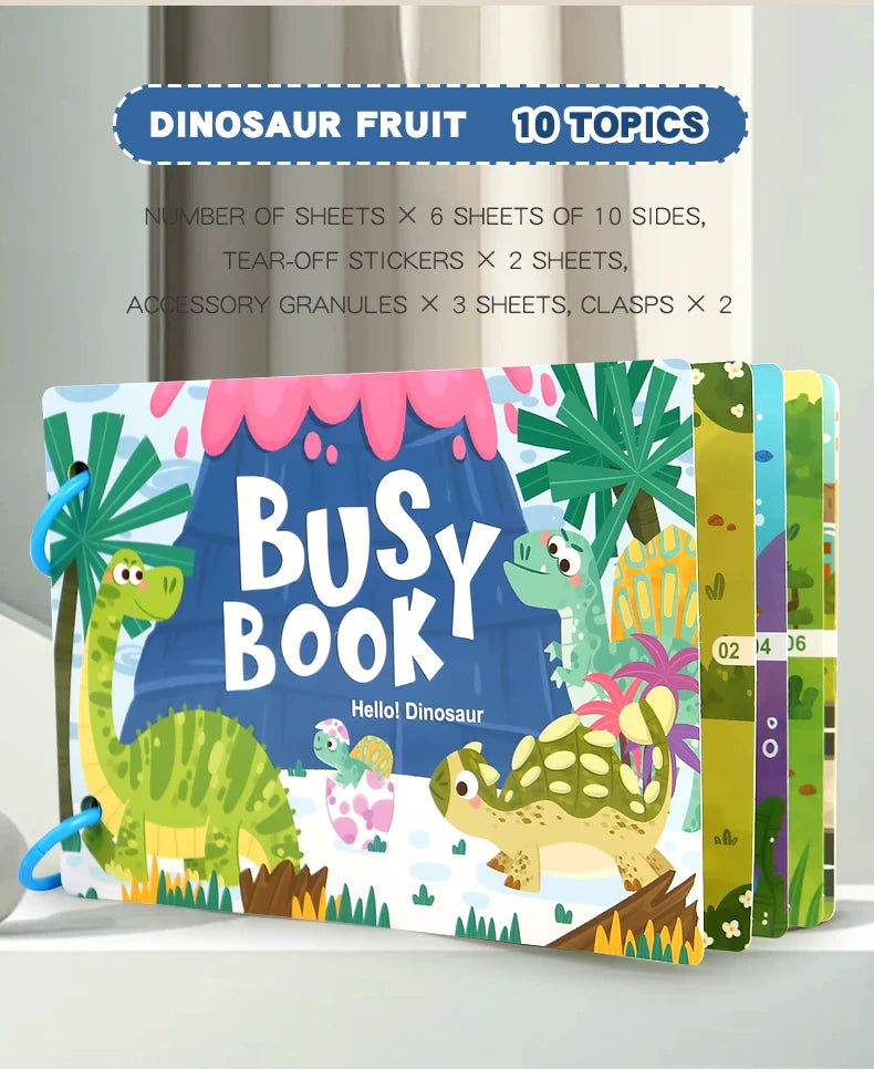 Montessori Baby Busy book My First Quiet Book Paste Early Learning Education Toy Children Toy Matching Game for Babies