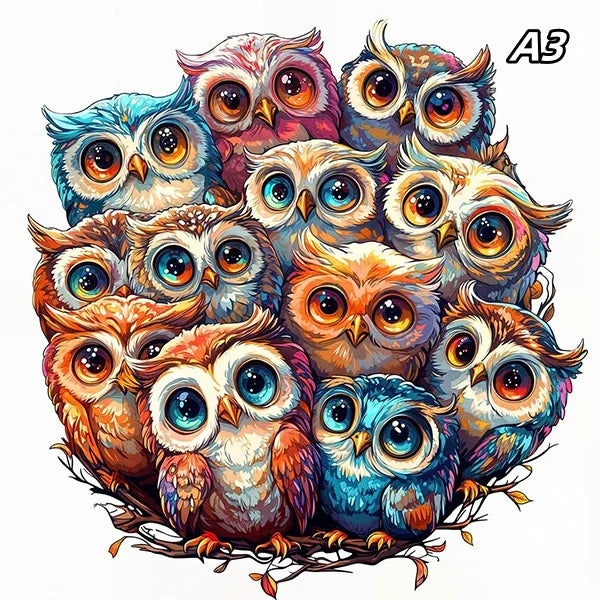 Jigsaw Puzzle Mysterious Animal Puzzles Dog Puzzles Gift for Adult Kids Educational Fabulous Gift Interactive Games Wooden Toys