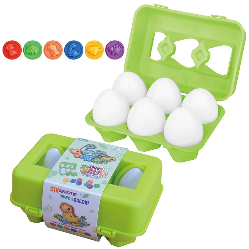 Montessori Smart Egg Matching Puzzle Toy for Toddlers | Color & Shape Sorting Educational Game