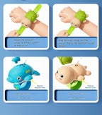 New Turtle or dolphin shaped bracelet water gun, parent-child interaction pressure water jet toy, bath, beach and pool toys