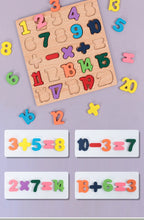 Kids Alphabetic Arithmetic Number Geometric Shapes Wooden Puzzle Montessori Preschool Learning Educational Game Toy for Children