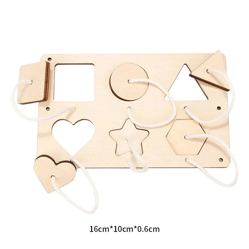 Montessori Busy Board DIY Clock Toy Baby Sensory Toys Busyboard Cognitive Activity Board Accessories For Children Gift
