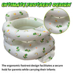 New Inflatable Baby Seat with Full Enclosure Comfortable PVC Sit Me Up Baby Chair Built in Air Pump Blow Up Sitting Sofa