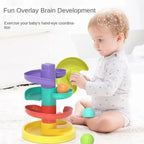 Montessori-style baby toy rolling ball, infant and toddler fun, parent-child interactive puzzle stacking early education toys