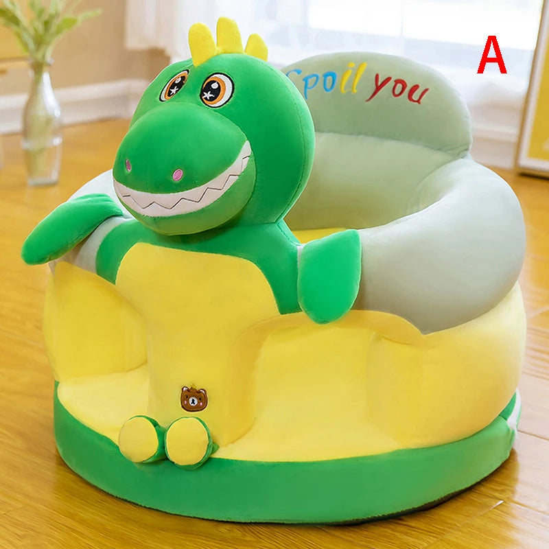 Baby Sitting Chair  High Quality Cover Cute Animal Shaped Plush Sofa Case Infants Learning Support Seat Cushion