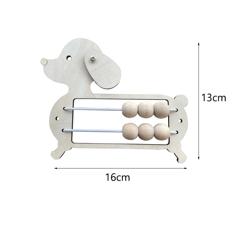 Montessori Busy Board DIY Clock Toy Baby Sensory Toys Busyboard Cognitive Activity Board Accessories For Children Gift