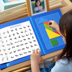 Wooden Magnetic Tangram Puzzle Book for Kids | Educational Travel Puzzle Toy