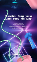 Light Toy String Glow In The Dark String Rope Launcher Luminous Portable Handheld String Stress Relief Toys For Kids Party Gifts