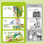 Montessori Quiet Book - Farm Animal Activity Toy with Storytelling for Toddlers, Early Learning Fine Motor Skills