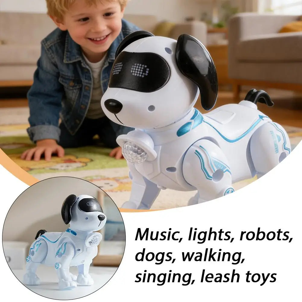 1Piece Intelligent Music Robot Dog Programmable Smart Walking Dancing Kids Birthday Gift for Kids Boys Girls