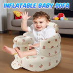 New Inflatable Baby Seat with Full Enclosure Comfortable PVC Sit Me Up Baby Chair Built in Air Pump Blow Up Sitting Sofa