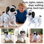 1Piece Intelligent Music Robot Dog Programmable Smart Walking Dancing Kids Birthday Gift for Kids Boys Girls