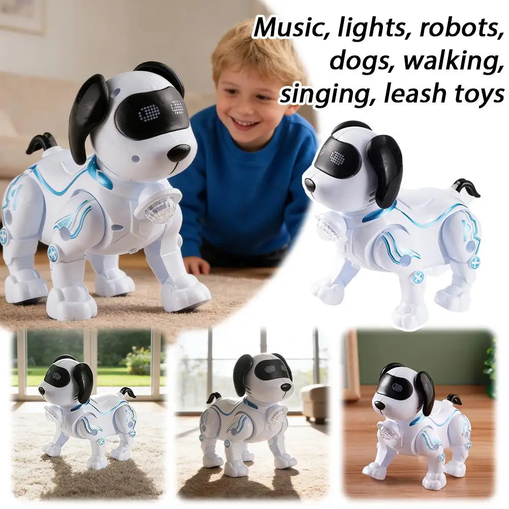 1Piece Intelligent Music Robot Dog Programmable Smart Walking Dancing Kids Birthday Gift for Kids Boys Girls