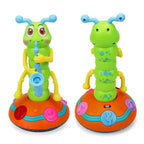 Children's LED Electric Caterpillar Saxophone Toys Wriggle Dancing Saxophone Caterpillar Light Music Early Education Toys Gift