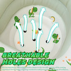 New Inflatable Baby Seat with Full Enclosure Comfortable PVC Sit Me Up Baby Chair Built in Air Pump Blow Up Sitting Sofa