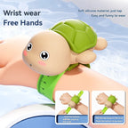 New Turtle or dolphin shaped bracelet water gun, parent-child interaction pressure water jet toy, bath, beach and pool toys
