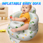 New Inflatable Baby Seat with Full Enclosure Comfortable PVC Sit Me Up Baby Chair Built in Air Pump Blow Up Sitting Sofa