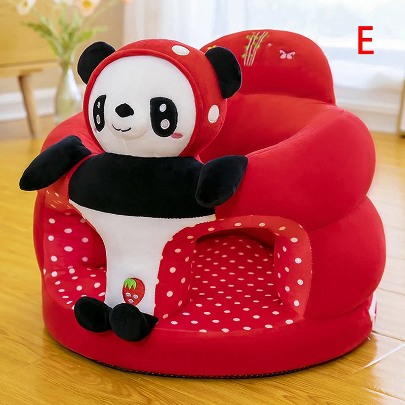 Baby Sitting Chair  High Quality Cover Cute Animal Shaped Plush Sofa Case Infants Learning Support Seat Cushion