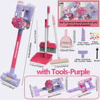 Kids Simulation Electric Vacuum Cleaner Toy Set Housekeeping Role Play Educational Toys for Toddlers Perfect Gift for Girls Boys