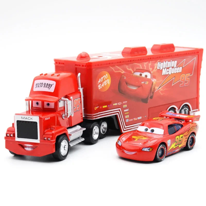 Cars 2 3 Toys Lightning McQueen Jackson Storm Mack Uncle Truck 1:55 Diecast Model Car Toy Children Birthday Gift