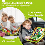 Montessori Quiet Book - Farm Animal Activity Toy with Storytelling for Toddlers, Early Learning Fine Motor Skills