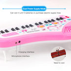 37 Keys Kids Electronic Piano Organ keyboard with Microphone Education Toys Musical Instrument Children Boy Girl Gifts