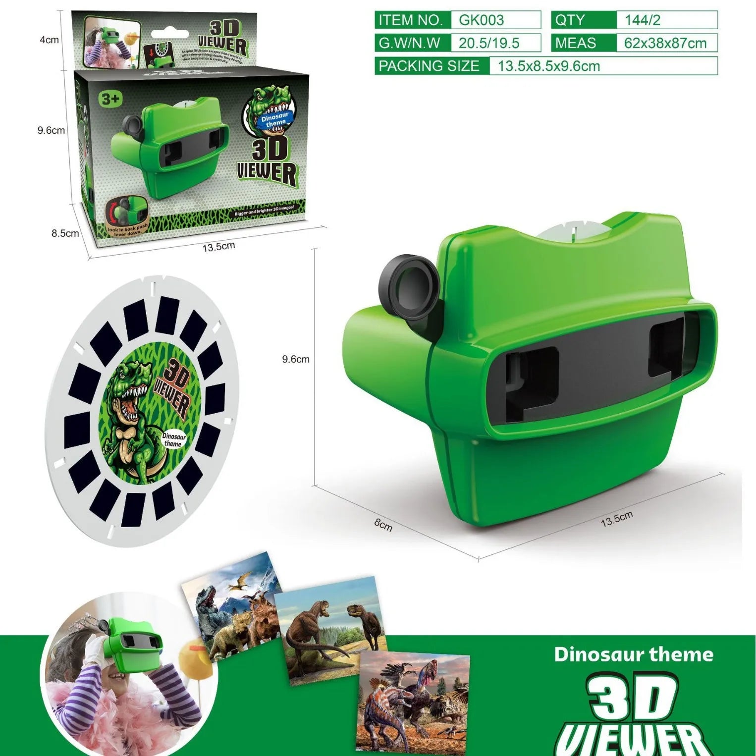 STEM Viewer Slide Toy for Kids, 3D Educational Viewer with ABS Construction, Perfect for Home Preschool & Kindergarten Learning