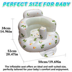 New Inflatable Baby Seat with Full Enclosure Comfortable PVC Sit Me Up Baby Chair Built in Air Pump Blow Up Sitting Sofa