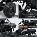 2WD RC Monster Truck with Spray & LED Light 2.4GHz Off-Road Remote Control Cars High Speed Climbing Vehicle Toys for Kids Adults