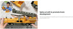 Magnetic Transform Engineering Car Assembled Toys for Toddler Magnetic Blocks for Kids Activities Toy Transforming Robot Car Toy